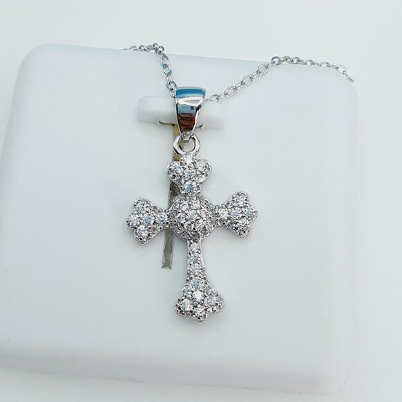 "925 Sterling Silver Cubic Zirconia Necklace, U19254727 - Picture 4 of 10